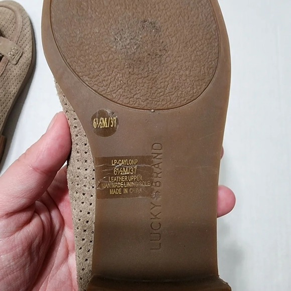 LUCKY BRAND Caylon Penny Loafers Tan Size 6.5/37 - Picture 10 of 10